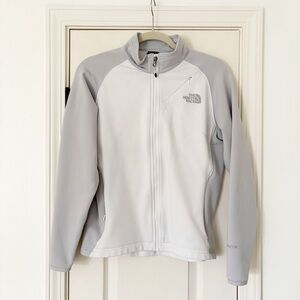 The North Face Women's Gray & White Full Zip Jacket